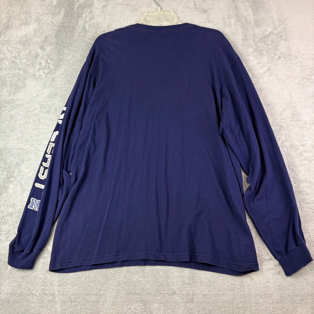 Cowboys Team Apparel XL Navy Blue Long Sleeve Dallas Cowboys NFC East Graphic T - Picture 5 of 8